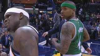 Isaiah Thomas Career High 44 Pts Zach Randolph Ejected for Elbow in OT [upl. by Ylro]