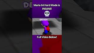 Mario 64 Hard Mode is INSANE 💀 mario sm64 supermario64 mariopcport sm64excoop shorts [upl. by Alister]