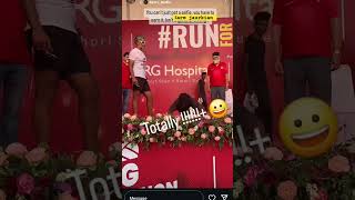 RG marathon run for health with milind soman karmjarukian5461google athletics indiaarmy [upl. by Rabush162]