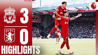 HIGHLIGHTS Szoboszlai scores his FIRST Premier League goal  Liverpool 30 Aston Villa [upl. by Acissev]