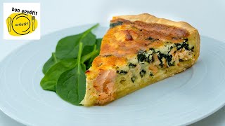 QUICHE AU SAUMON ET ÉPINARDS [upl. by Ozzy]