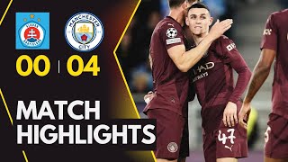 HIGHLIGHTS Man City SMASHES Slovan Bratislava 04 in Champions League [upl. by Keefe]