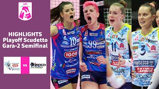 Novara  Conegliano  Highlights  Match 2 Semifinal   Lega Volley Femminile  Campionato 202223 [upl. by Ahs]