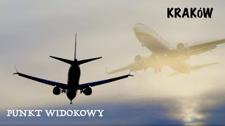 Cudowne widoki na obrzeżach Krakowa  Przelatujące samoloty nad głową  Lotnisko Kraków 4K [upl. by Piselli967]