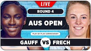 GAUFF vs FRECH • Australian Open 2024 R4 • LIVE Tennis PlaybyPlay Stream [upl. by Teyugn]