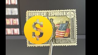 spain usa constitution stamp [upl. by Namijneb803]