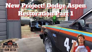 Mopar Restoration Dodge Aspen Part 1 dodgeaspen 70s plymouthvolare mopar moparornocar [upl. by Ahsener412]