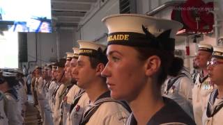 HMAS Adelaide L01 Commissioning [upl. by Colley]