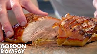 How To Make Slow Roasted Pork Belly  Gordon Ramsay [upl. by Hewet592]