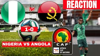 Nigeria vs Angola 10 Live Africa Cup Nations AFCON Football Match Score Highlights Super Eagles [upl. by Venuti802]