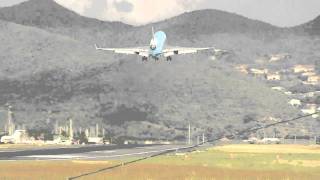 MD 11 go around St Maarten [upl. by Hadwyn]