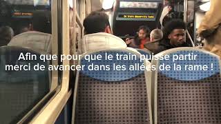 RER D Annonce répartissez vous dans la rame [upl. by Brittain]