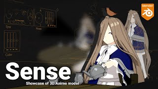 Sense  Sousou no Frieren  3D Anime model for Blender [upl. by Laurianne]