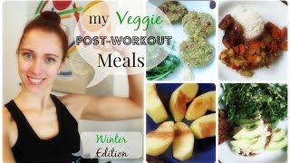 ATHALEEgoesFIT  VEGGIE Post Workout Meal  Winter [upl. by Ahsiemal567]