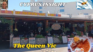 Breakfast at Queen Vic Ayia Napa Cyprus  Great Food Great Company [upl. by Acul320]