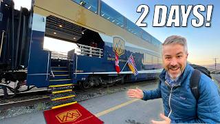 2 DAYS on Canada’s LUXURY TRAIN Rocky Mountaineer 🇨🇦 [upl. by Marcy699]