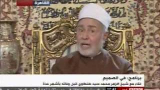 في الصميم مع شيخ الازهر دكتور محمد سيد طنطاوي wmv [upl. by Ilatan]