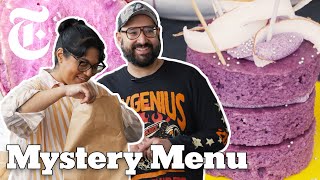 Ube Challenge 2 Chefs Make Dinner and Dessert With Purple Yams  Mystery Menu  NYT Cooking [upl. by Ened]