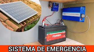 Instalar Sistema de ENERGIA SOLAR en Vivienda Ideal para Cortes de Luz [upl. by Hnilym]