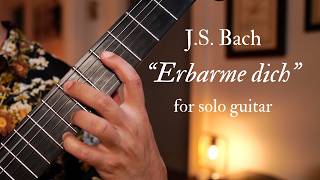 Bach quotErbarme dich mein Gottquot from St Matthew Passion Tariq Harb guitar [upl. by Ellimac]