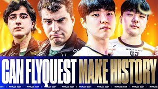 CAN MIRACLES BE MADE FLYQUEST VS GENG WORLDS QUARTERFINALS 2024  CAEDREL [upl. by Nawad521]