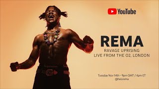 Ravage Uprising Rema Live from The O2 London [upl. by Tiduj]