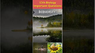 biology objective question 12th class 2024 important questions of biology class 12 biodiversity [upl. by Adlay]