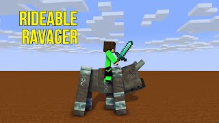 How to tame ravager in minecraft [upl. by Atilef]