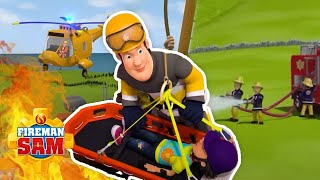 Firefighter EPIC Rescues 🔥  Fireman Sam  Cartoons for Kids  WildBrain Little Jobs [upl. by Nylcoj]