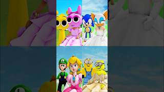 QUEEN NEVER CRY 3 incredibox sprunki sonic mario minions shin amy [upl. by Yrtua]