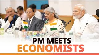 Prime Minister Narendra Modi chaired a meeting with NITI Aayog officials and economists [upl. by Vardon281]