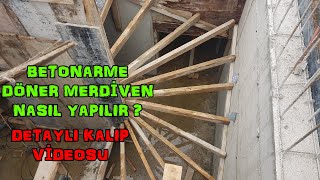 DÖNER MERDİVEN KALIBI NASIL YAPILIR   WIE MACHT MAN TREPPEN [upl. by Nortad478]