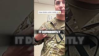 What a Stolen Valor really is stolen valor military veteran shorts militarypolice police [upl. by Arres]