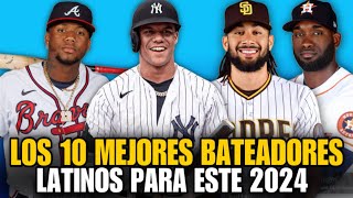 LOS 10 MEJORES BATEADORES LATINOS PARA ESTE 2024 EN LAS GRANDES LIGAS BEST HITTERS  MLB FANGRAPHS [upl. by Birkett]