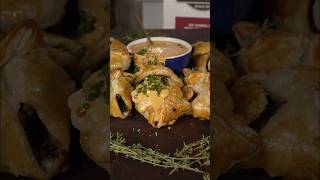 Mini Beef Wellington Bites Appetizer Recipe With Omaha Steaks Filet Mignon foodwithbearhands [upl. by Latimore557]