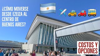 Ezeiza 🇦🇷 todas las opciones de traslado ✈️ 🚕 🚗 🚌 🏃‍♂️ [upl. by Berna]