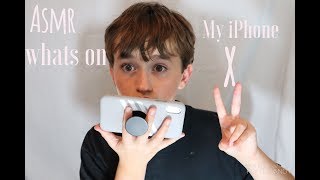 asmr whats on my iphone x [upl. by Winchester]