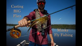 How to Cast BIG Flies  Musky Fly Fishing [upl. by Sevy]