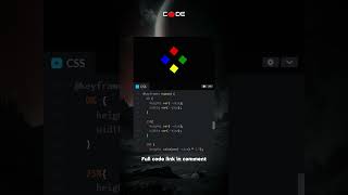 Rotating Squares CSS Animation css html codetomato [upl. by Lemrac633]