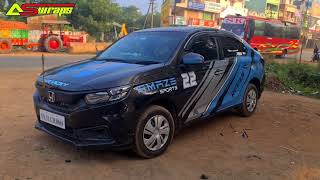 Honda Amaze car body stickers [upl. by Undry]