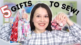 5 EASY gifts to sew sell and make in 2022 [upl. by Attelrahc]