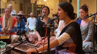 Almvik Gård Kirtan Festival 2023  singing by Manjari Vishwambar Ramanaji Vrinda amp Gita [upl. by Elconin]