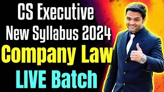 CS Executive New Syllabus Company Law Online Classes  Lecture 1  Introduction amp RamBaan [upl. by Normalie]