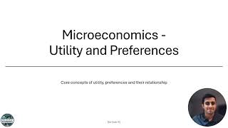 1 Advanced Microeconomics Introduction to Preferences and Rationality [upl. by Drarreg242]