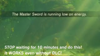 Recharge the Master Sword without waiting for 10 MINUTES  BOTW [upl. by Nalyac]