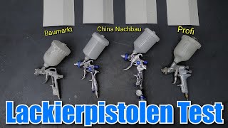 Lackierpistolen Test Baumarkt China Nachbau Profigerät im Test [upl. by Simonetta]