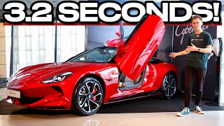 Why wait for a Tesla Roadster MG Cyberster 2024 review walkaround [upl. by Cyrano]