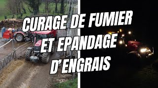 Curage de fumier et épandage dengrais  03022024 [upl. by Evelyn]