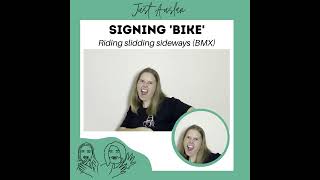 Auslan  NonManual Features NMF using sign bike [upl. by Brittnee]