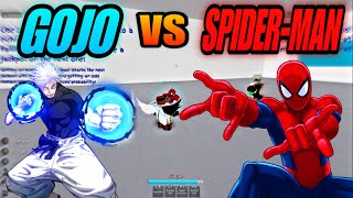 Jujutsu Shenanigans SpiderMan Vs Gojo Not Even Kidding [upl. by Yelyr71]